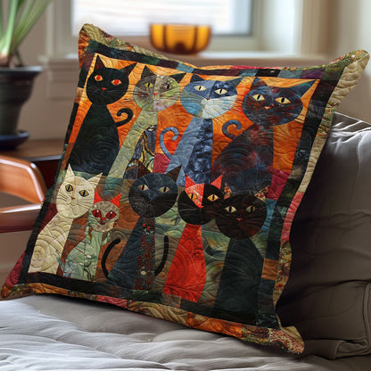 Cozy Cats WN3007059CL Quilt Pillow Case