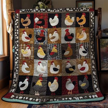 Cozy Chicken Farm WN0509047CL Quilt