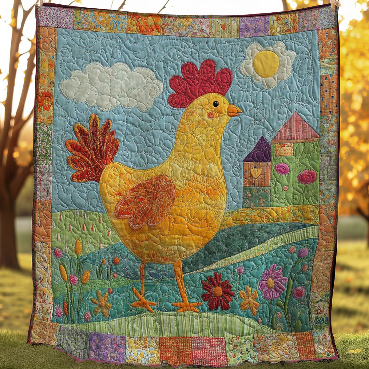 Cozy Chicken WN0508002CL Quilt