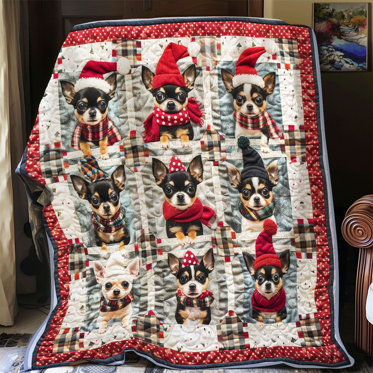 Cozy Chihuahua SR1608006CL Quilt