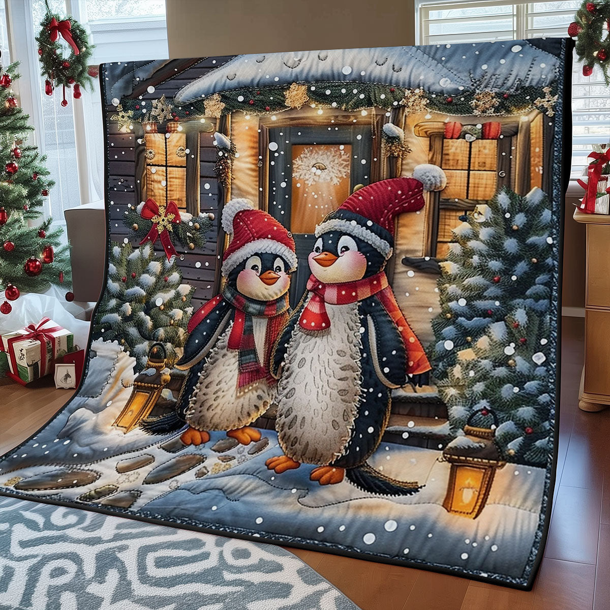 Cozy Penguins SR2008017CL Quilt