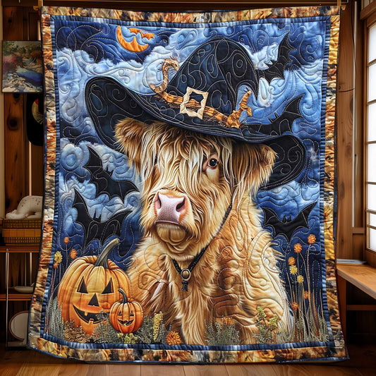 Creepy Highland Cow WN0908125CL Quilt