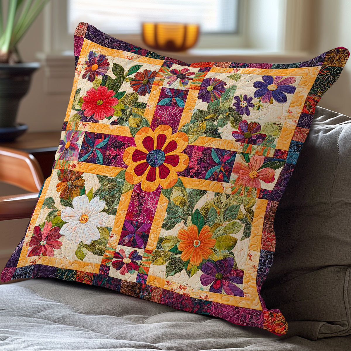 Cross Hippie WN0108015CL Quilt Pillow Case