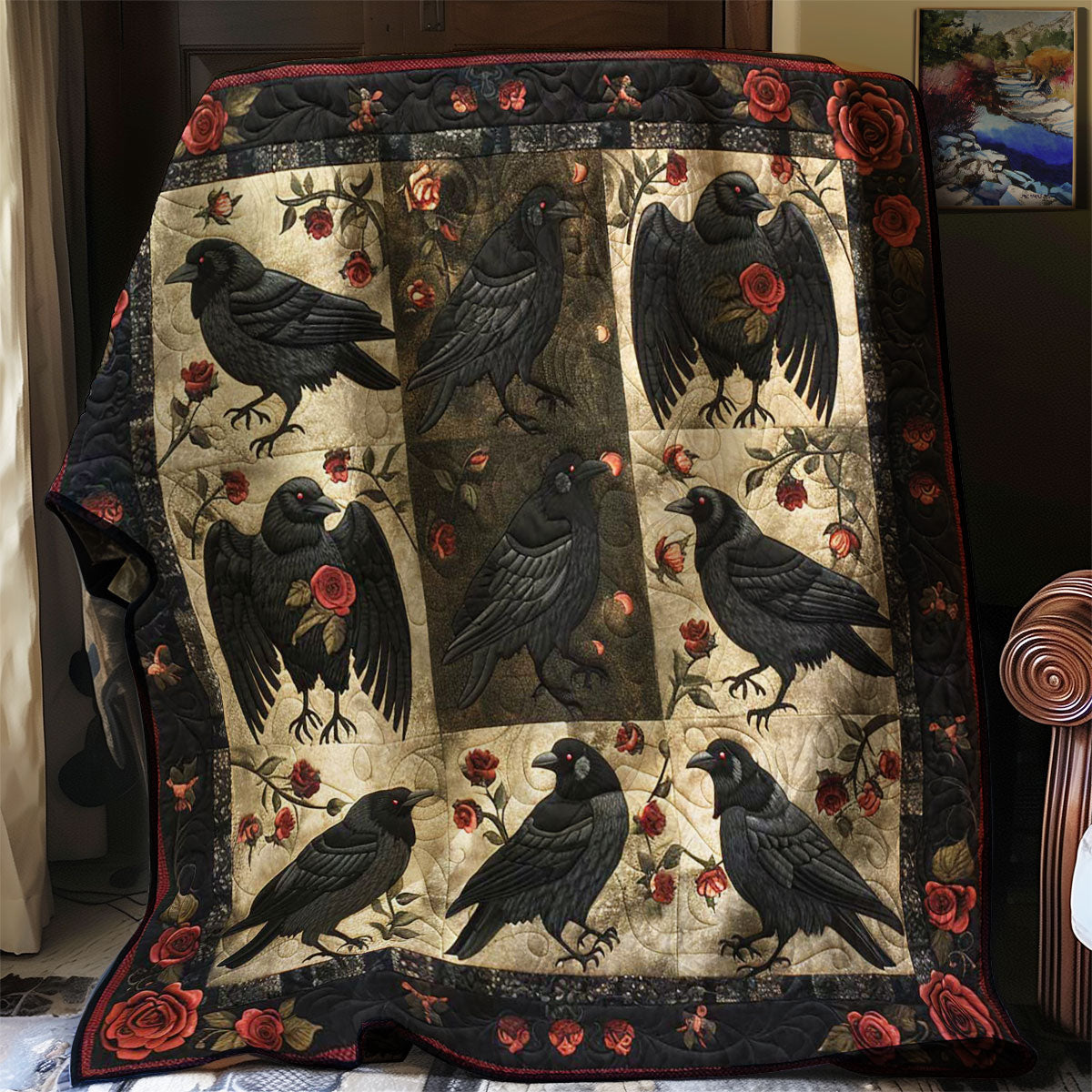 Crow Bloom Garden WN2108160CL Quilt