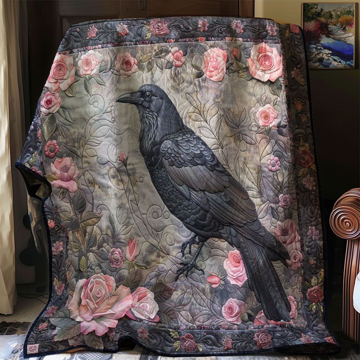 Crow Blossom Haven WN2108156CL Quilt