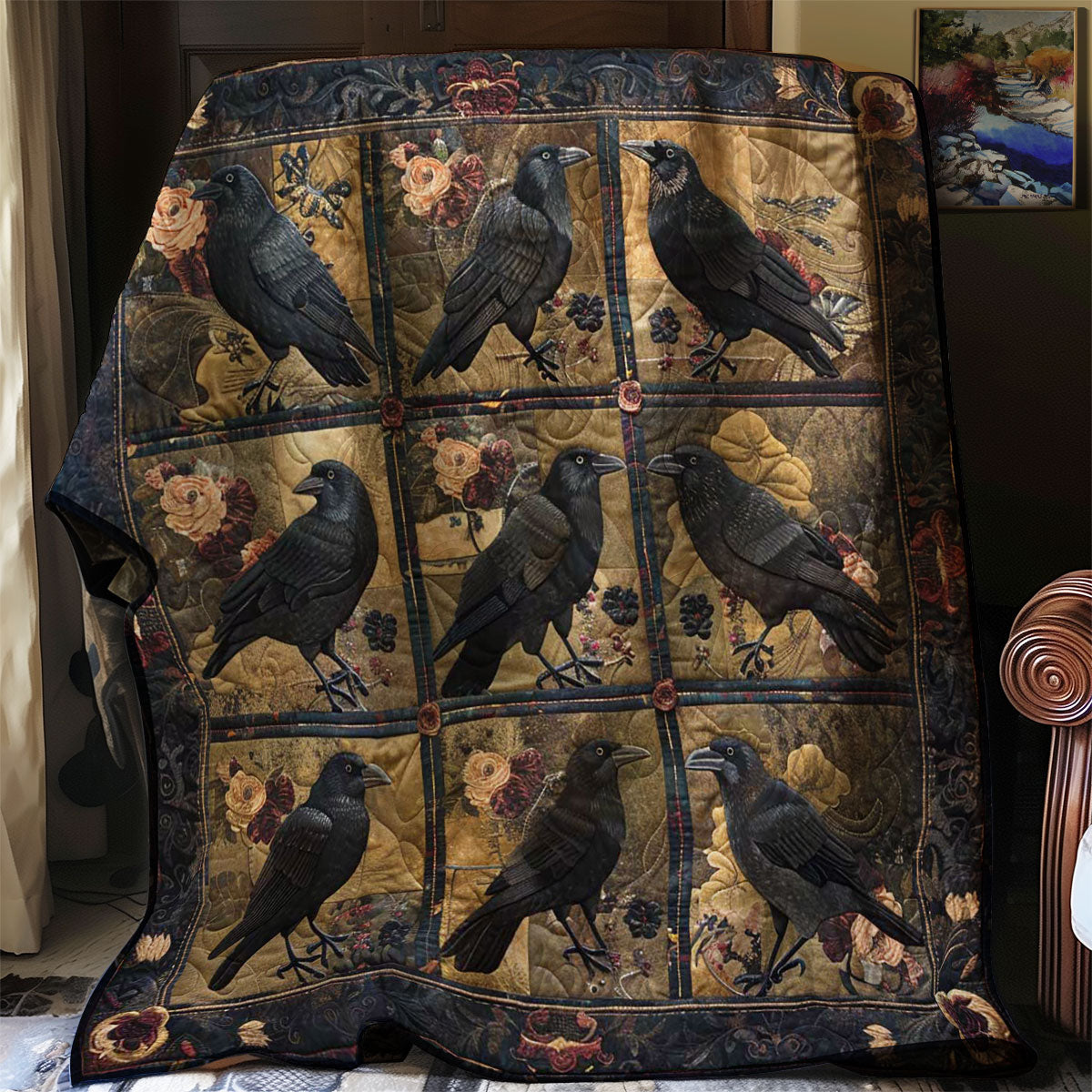 Crow Floral Haven WN2108162CL Quilt