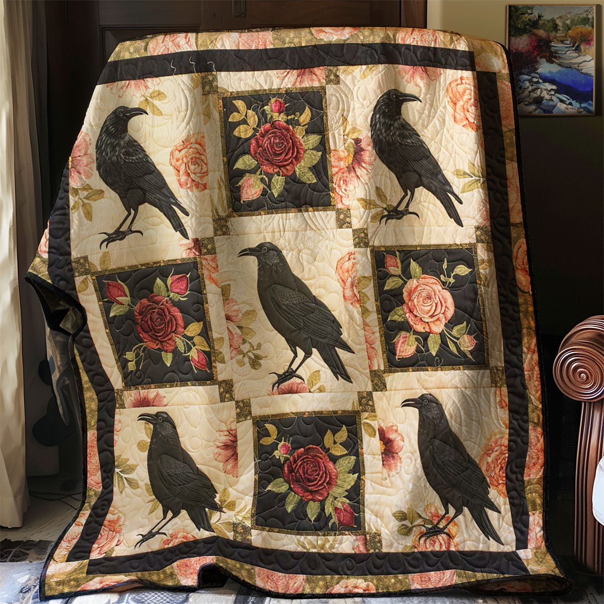 Crow Rose Enchantment WN2108159CL Quilt