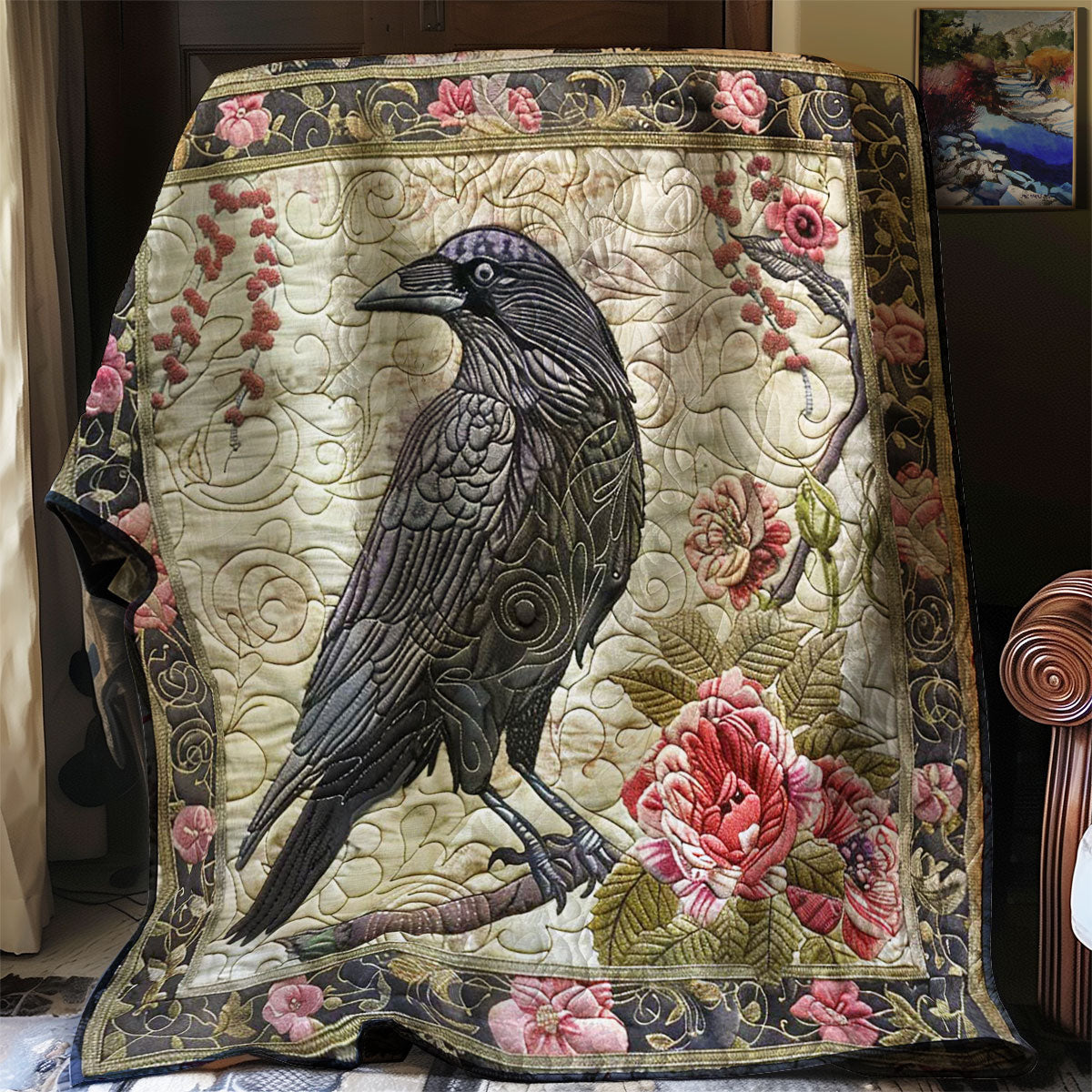 Crow Rose Garden WN2108141CL Quilt