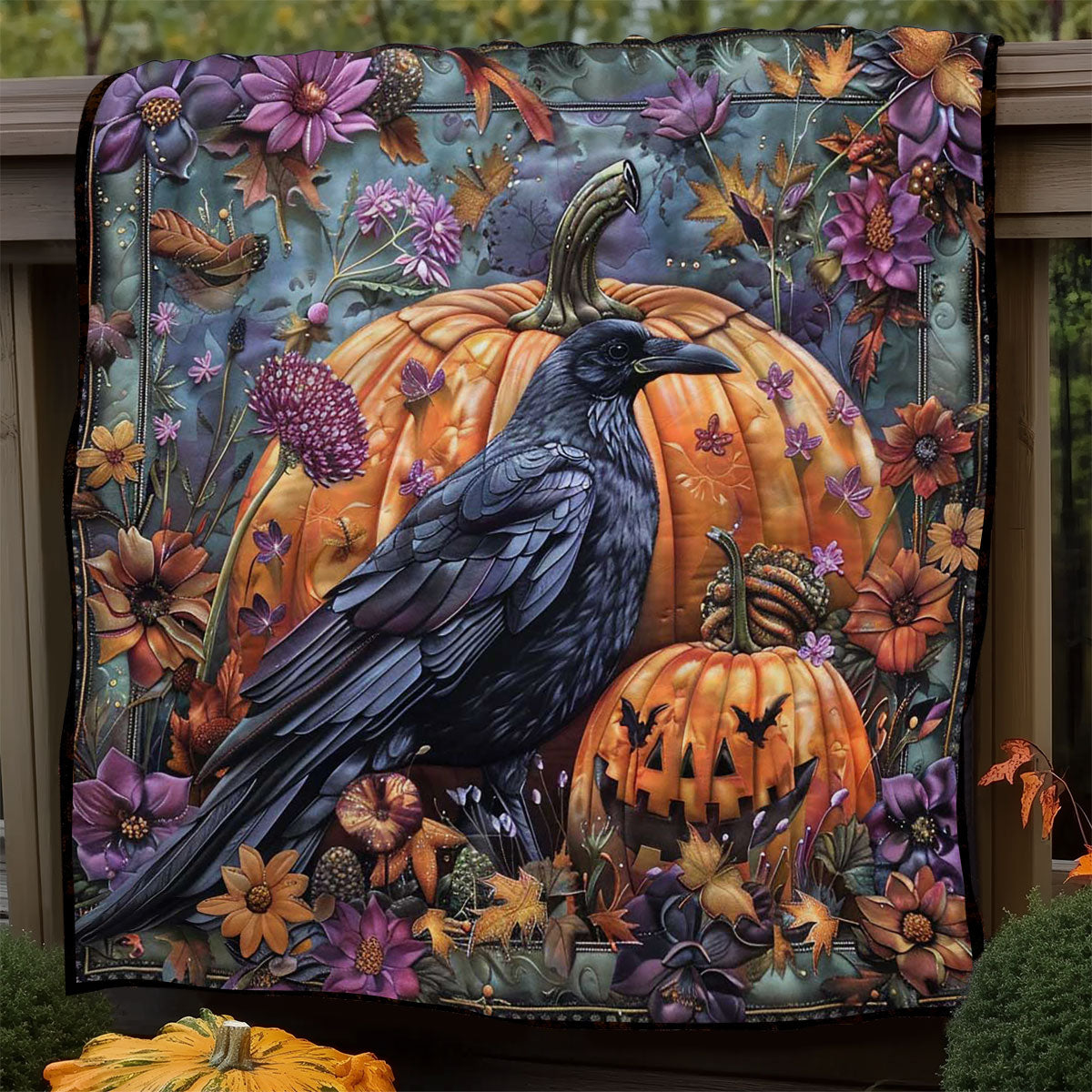 Crow's Pumpkin Patch WN1908069CL Quilt