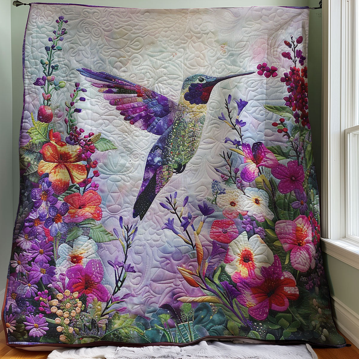 Crystal Hummingbird WM1608016CL Quilt