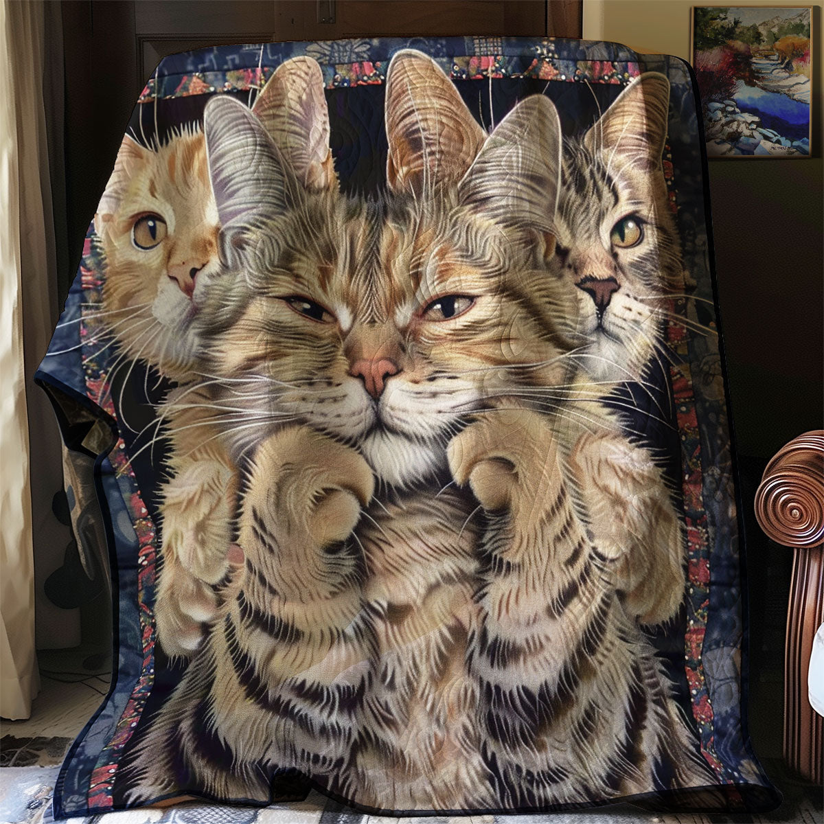Cuddle Cats WN2208008CL Quilt