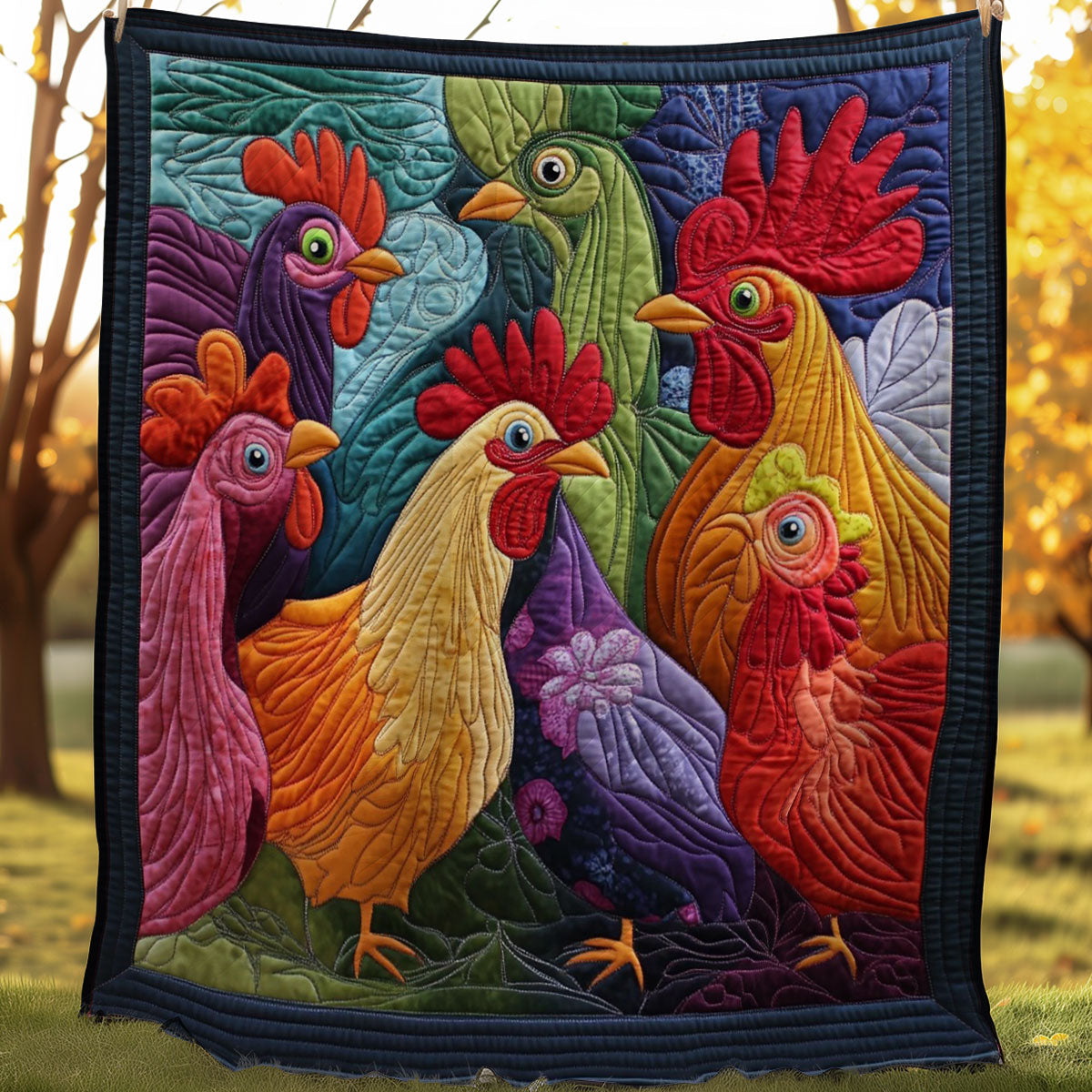 Culture Chickens WM0308003CL Quilt