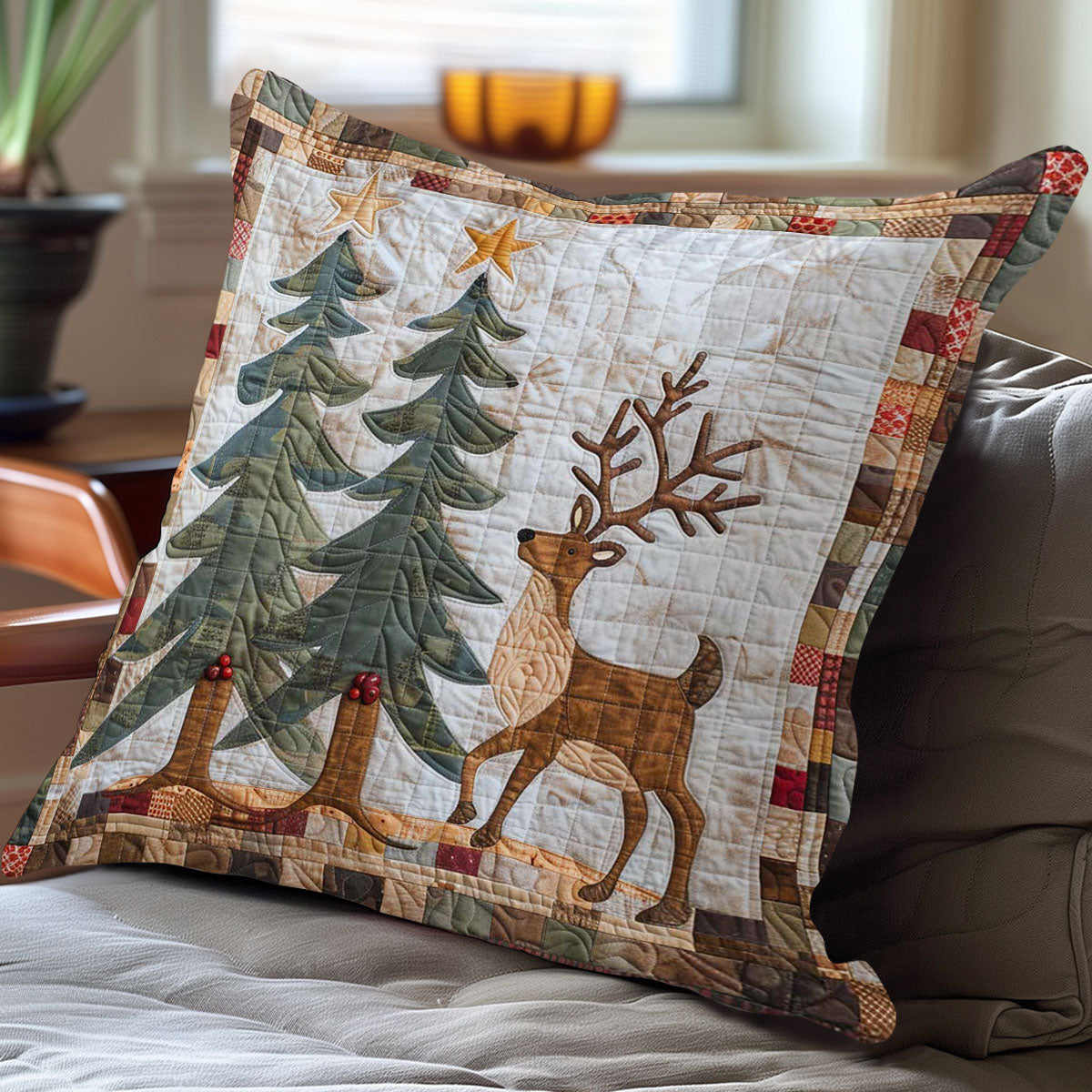 Cute Christmas Rudolph WN2907055CL Pillow Case