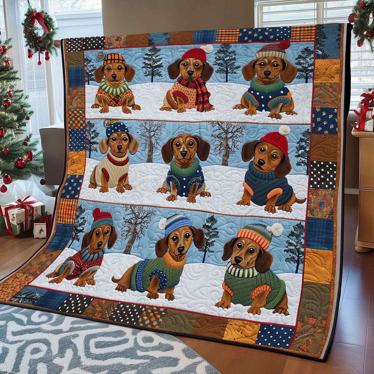 Cute Dachshunds SR2308003CL Quilt