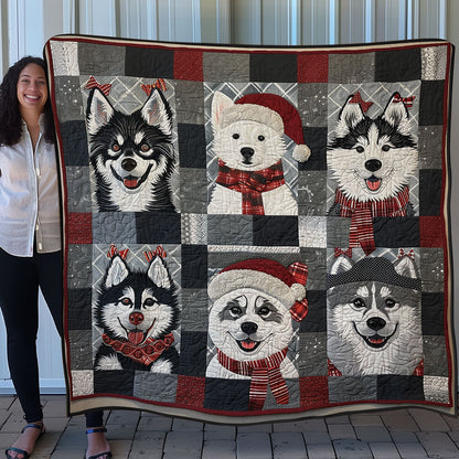 Cute Husky SR0908049CL Quilt