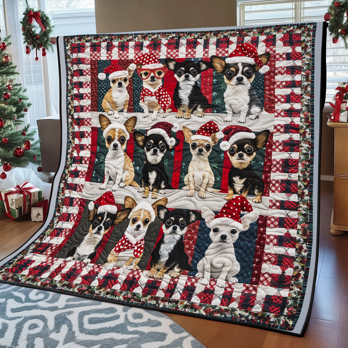 Cute Puppy Chihuahua SR2208040CL Quilt