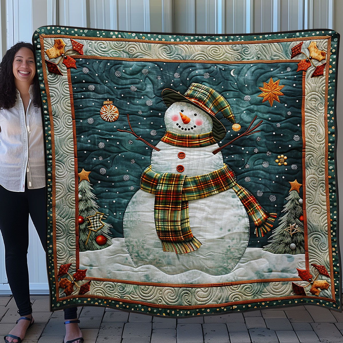 Cute Snowman SR1408023CL Quilt