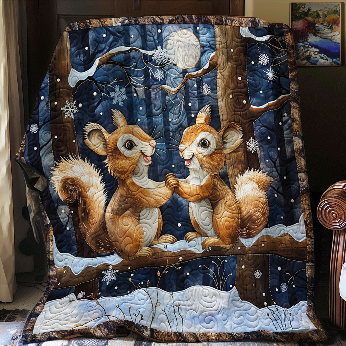 Cute Squirrel SR2008020CL Quilt