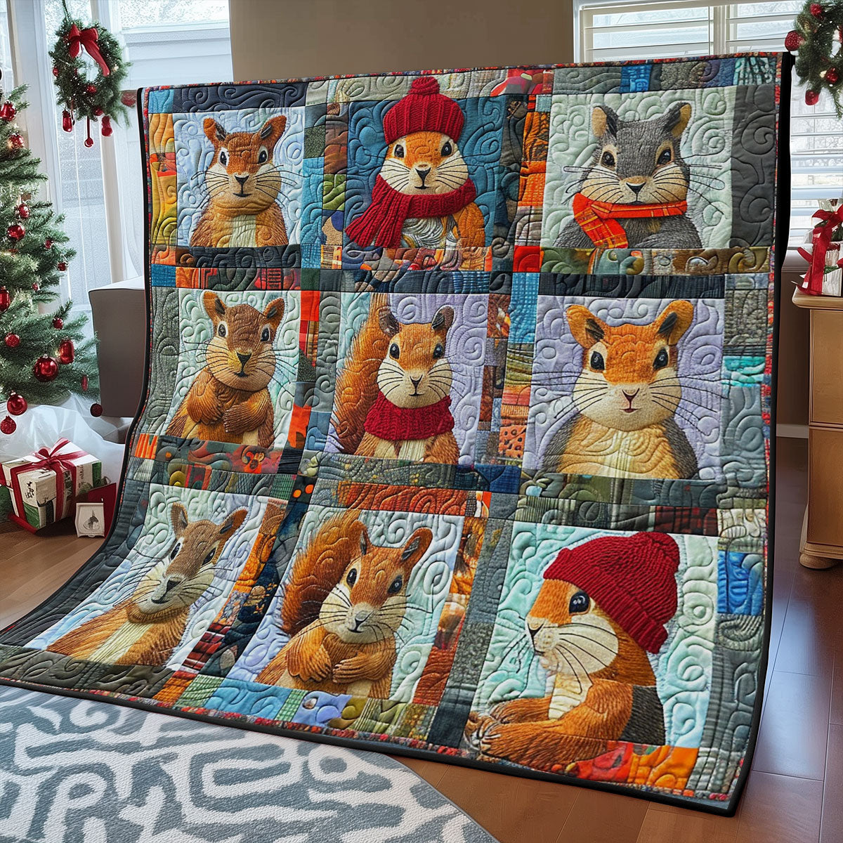 Cute Squirrel SR2108005CL Quilt