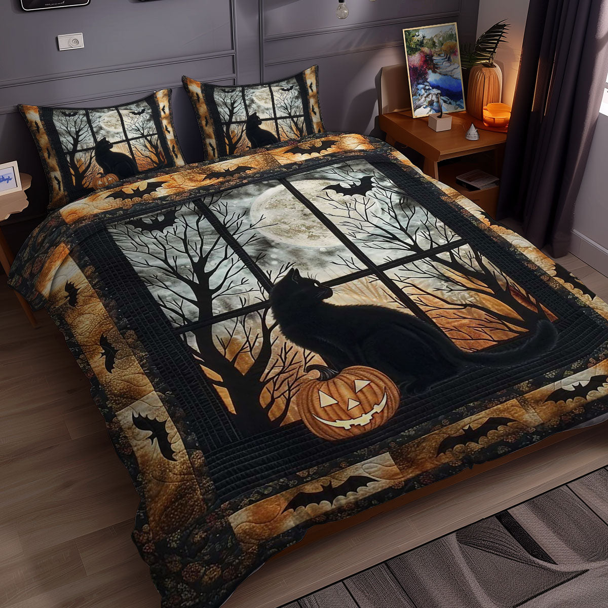 Christmas And Pumpkins WN2407006CL Duvet Cover Set