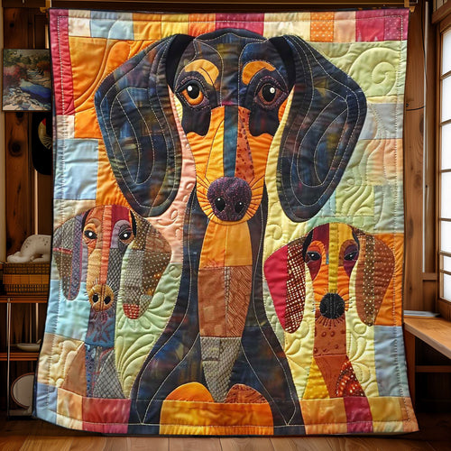 Dachshund Delight WN1508013CL Quilt