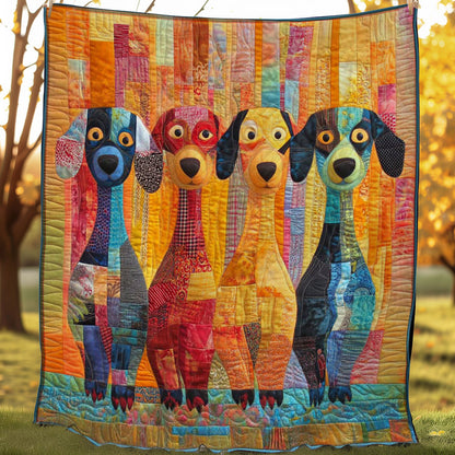 Dapper Dachshunds WN0508032CL Quilt