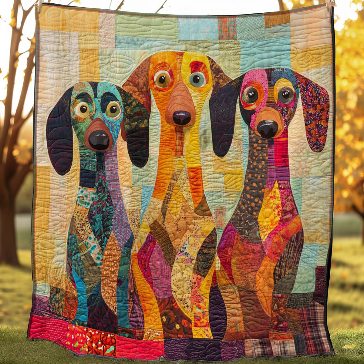 Darling Dachshunds WN0508033CL Quilt