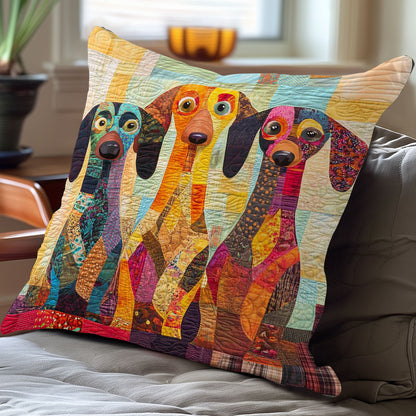 Darling Dachshunds WN2208067CL Quilt Pillow Case