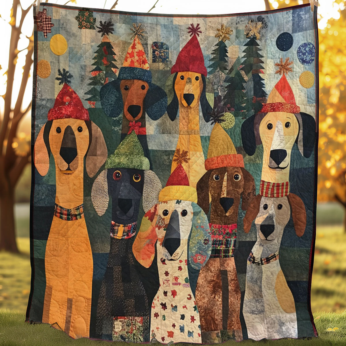 Dachshunds WM0208010CL Quilt