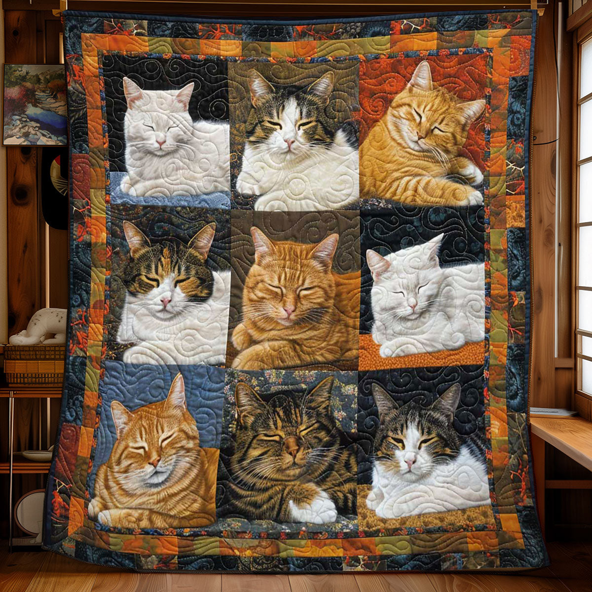 Delightful Cats WN1508087CL Quilt