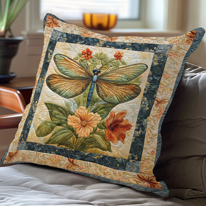 Dragonfly And Flowers WN3107054CL Quilt Pillow Case