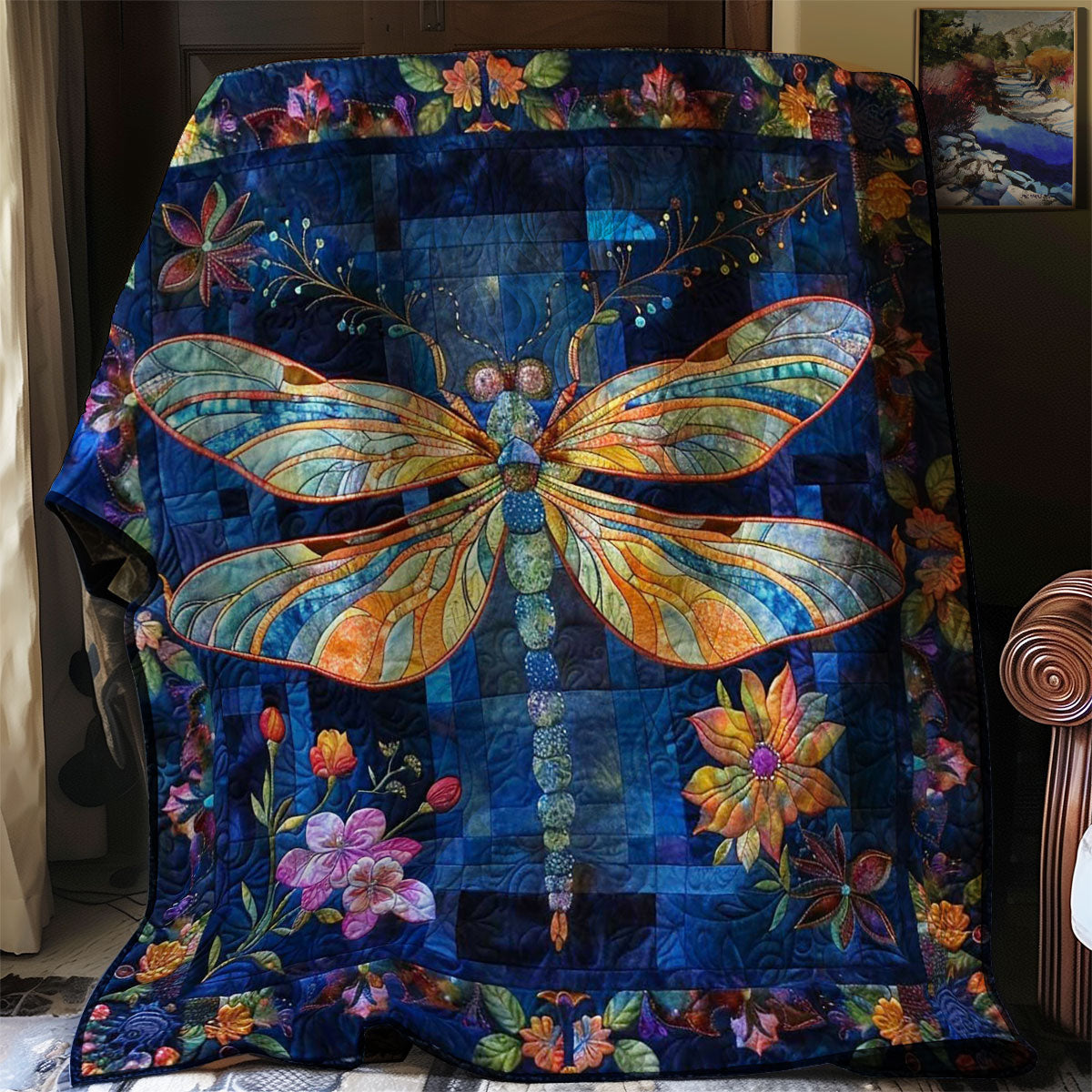 Dragonfly Forest Magic WN2808026CL Quilt