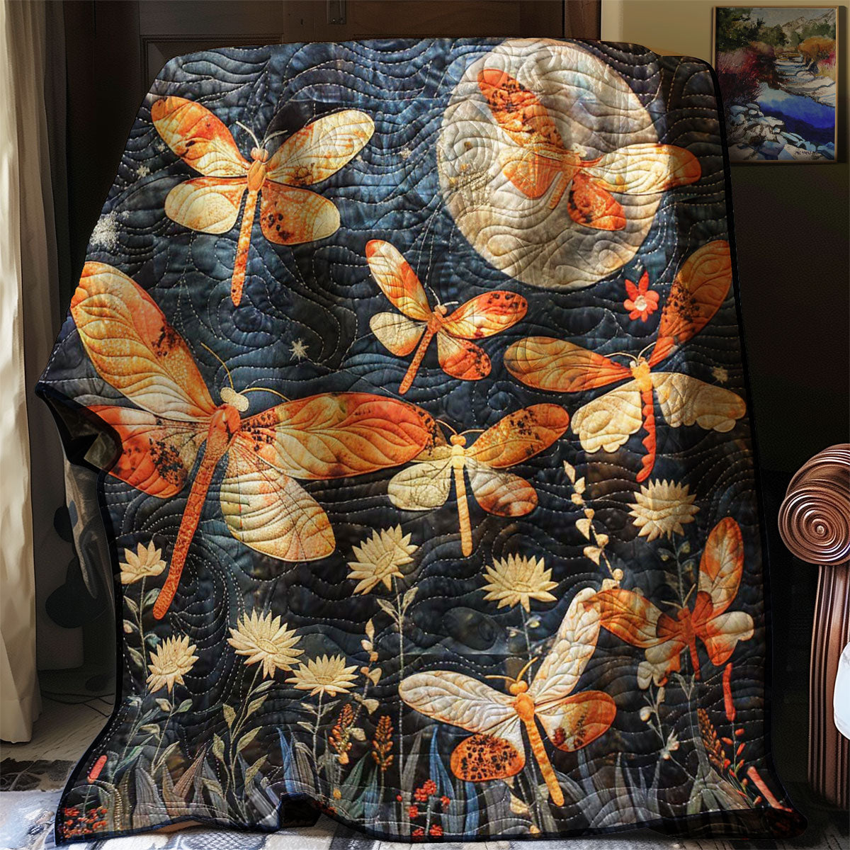 Dragonfly Moon Serenade WN2708043CL Quilt