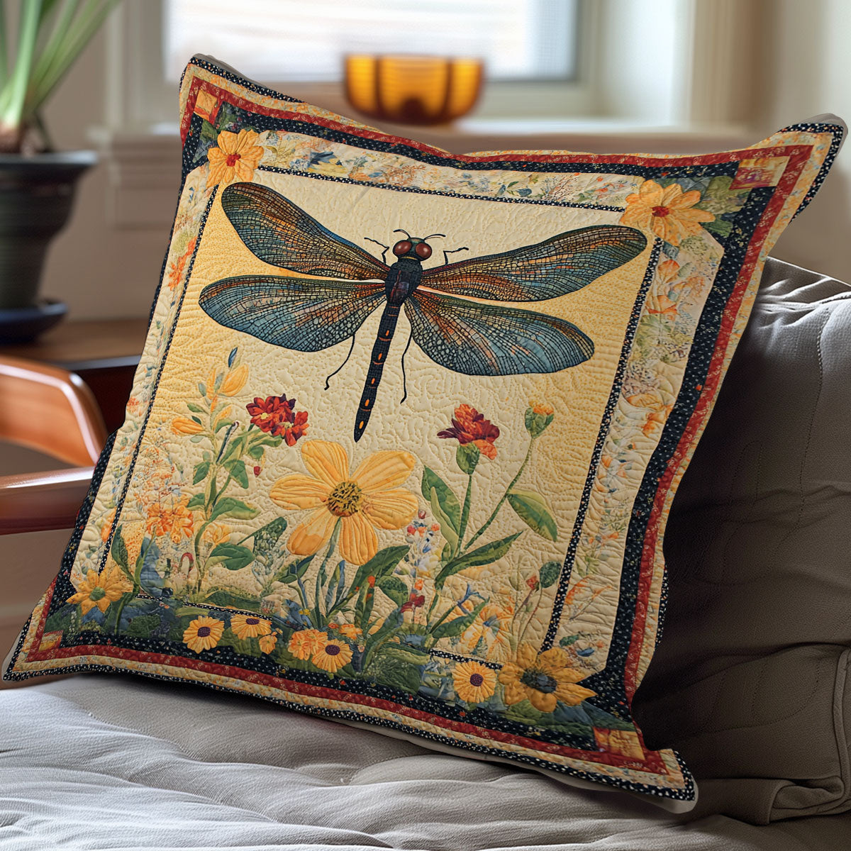 Dragonfly Snug WN3107057CL Quilt Pillow Case