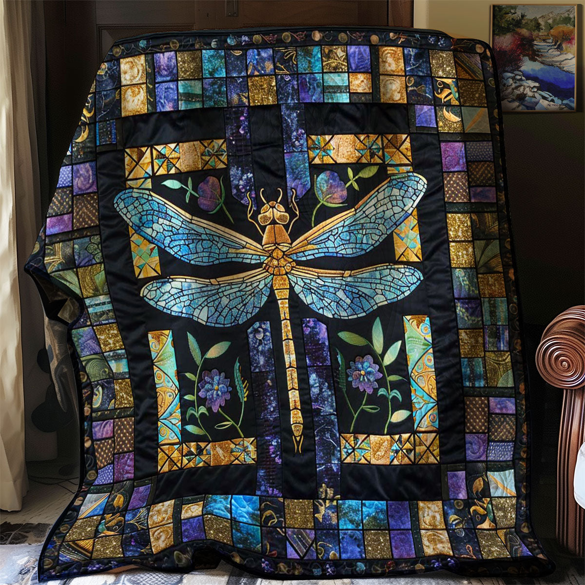 Dragonfly's Crystal Wings WN2808038CL Quilt