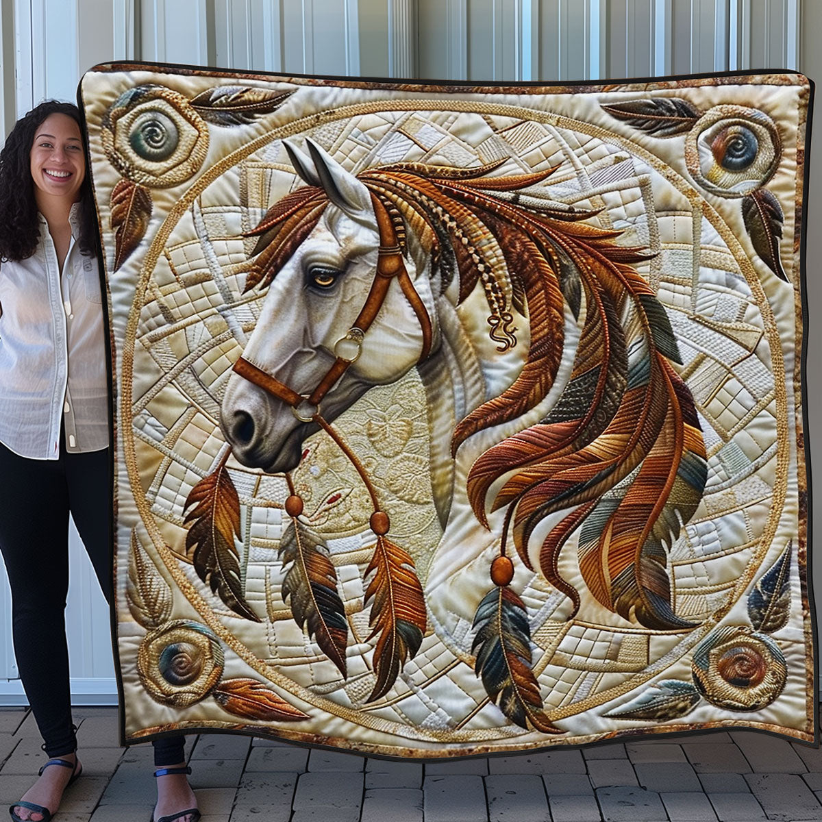 Dreamcatcher Horse SR1008028CL Quilt