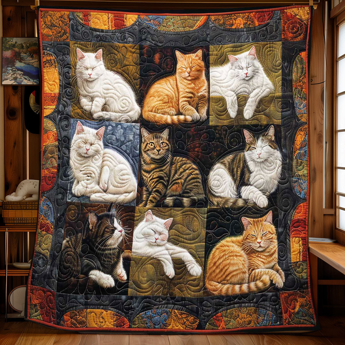 Dreamland Cats WN1508036CL Quilt