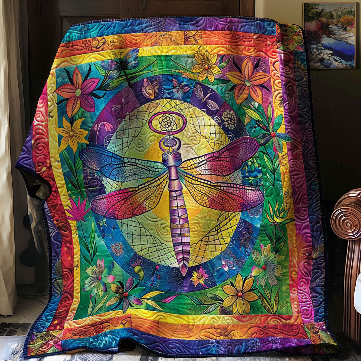 Dreamscapes Of The Dragonfly WN2708029CL Quilt