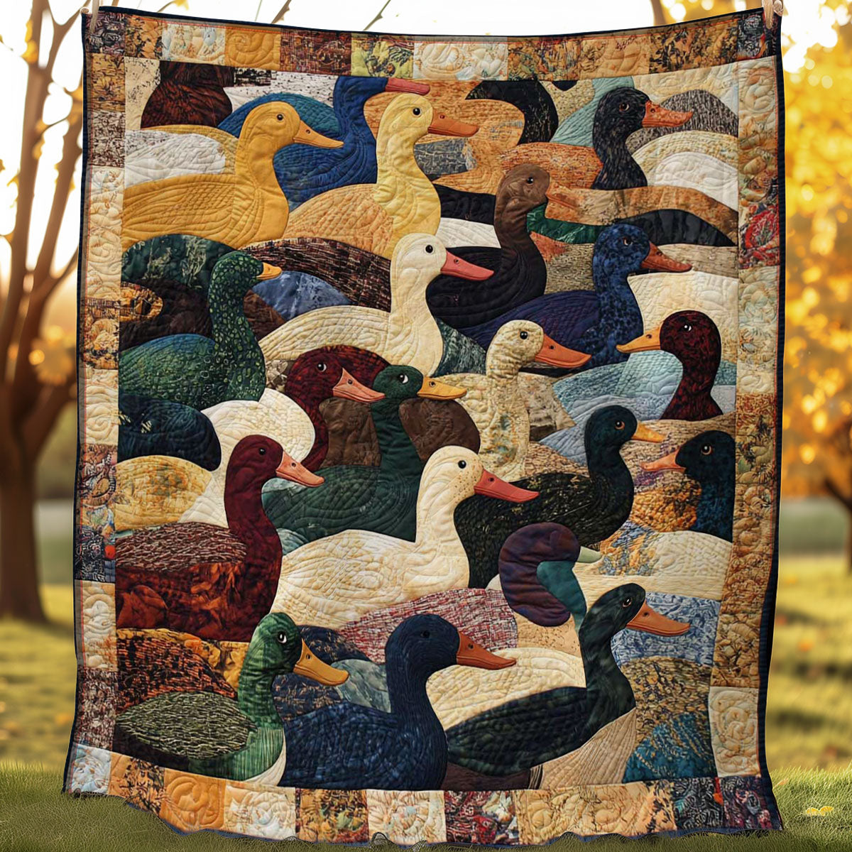 Ducks WN3107007CL Quilt