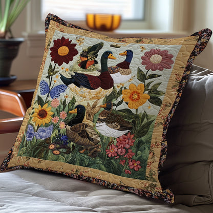 Ducks and Blossom WN3107068CL Quilt Pillow Case