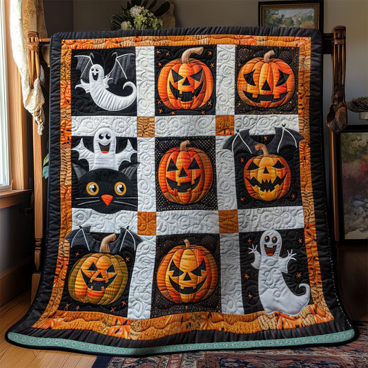 Eerie Halloween Pumpkin WN2908051CL Quilt