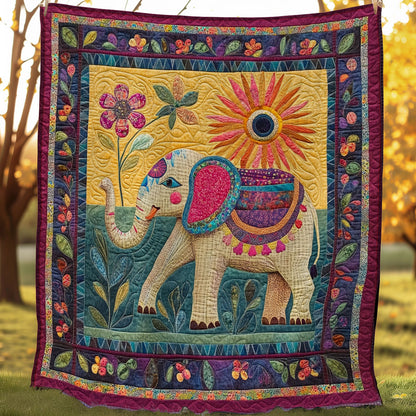 Elephant Harmony WN0108059CL Quilt