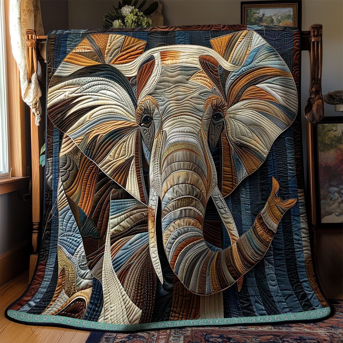 Elephant Soul Of The Savannah WU1303079CL Quilt