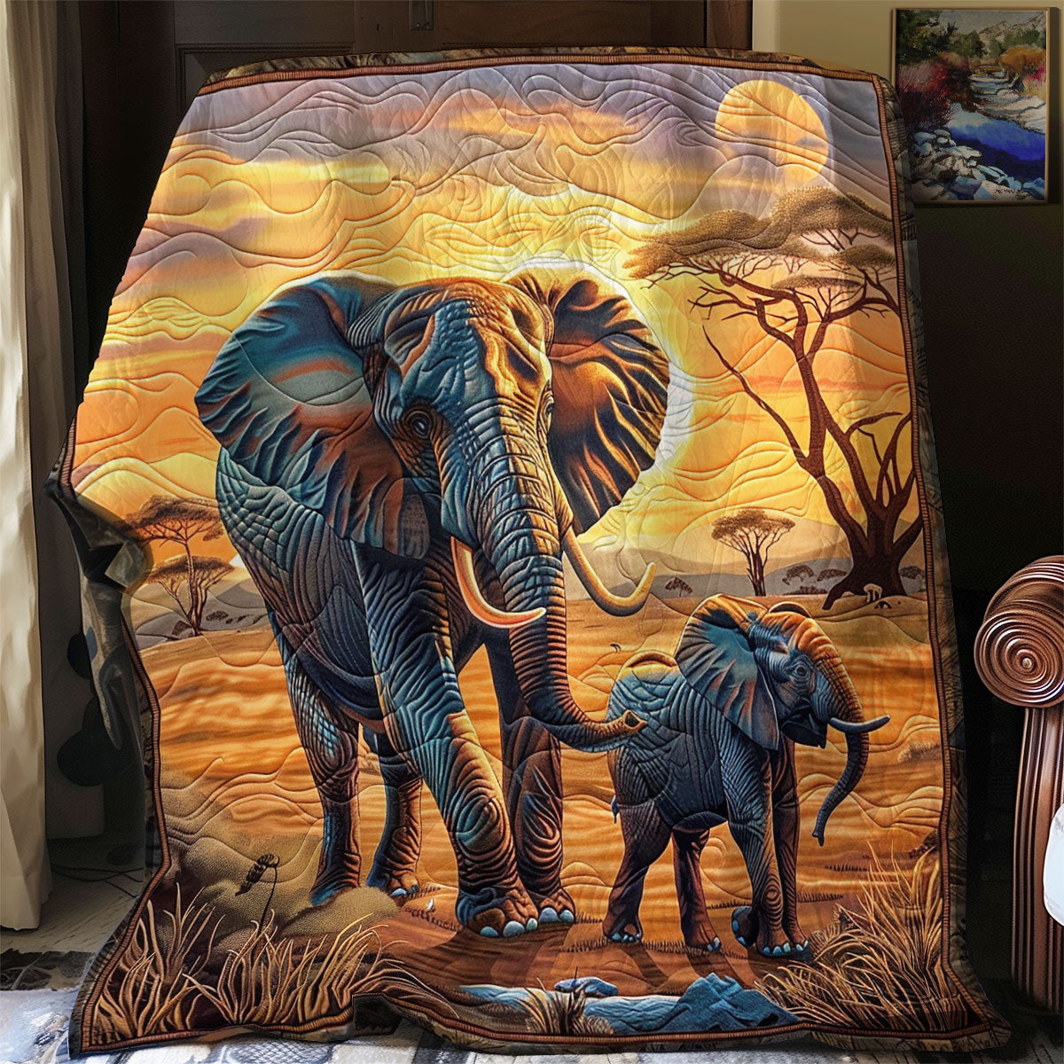 Elephant Woodland Protector SR2308028CL Quilt