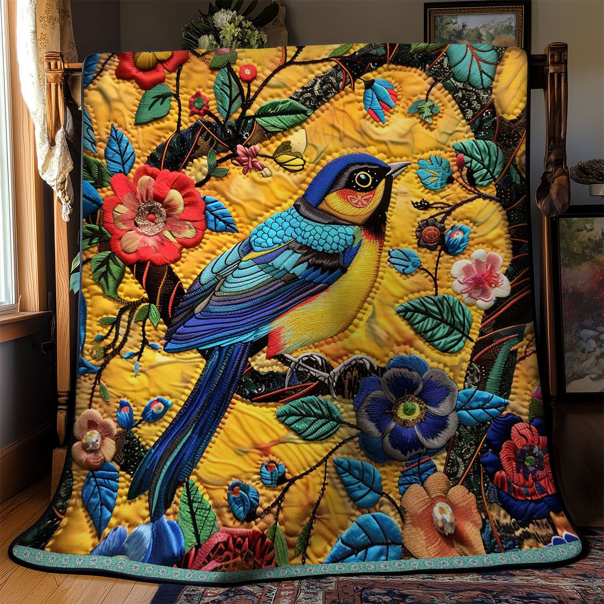 Enchanted Bluebird WN0509038CL Quilt