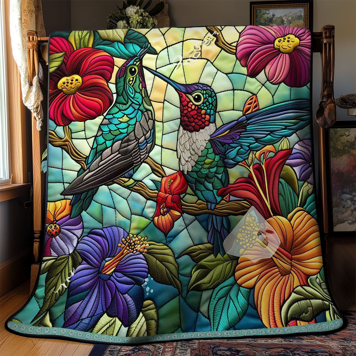 Enchanted Hummingbirds WN0509059CL Quilt