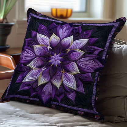 Enchanting Purple Blooms WN1608056CL Quilt Pillow Case