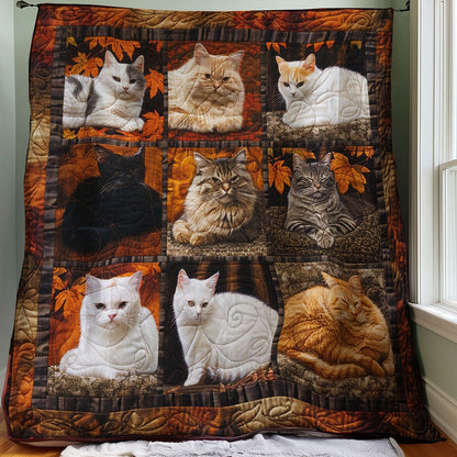 Fall Cats WM1308035CL Quilt