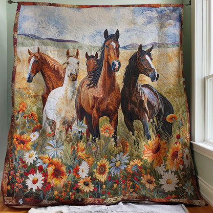 Fall Running Horse WM1308021CL Quilt