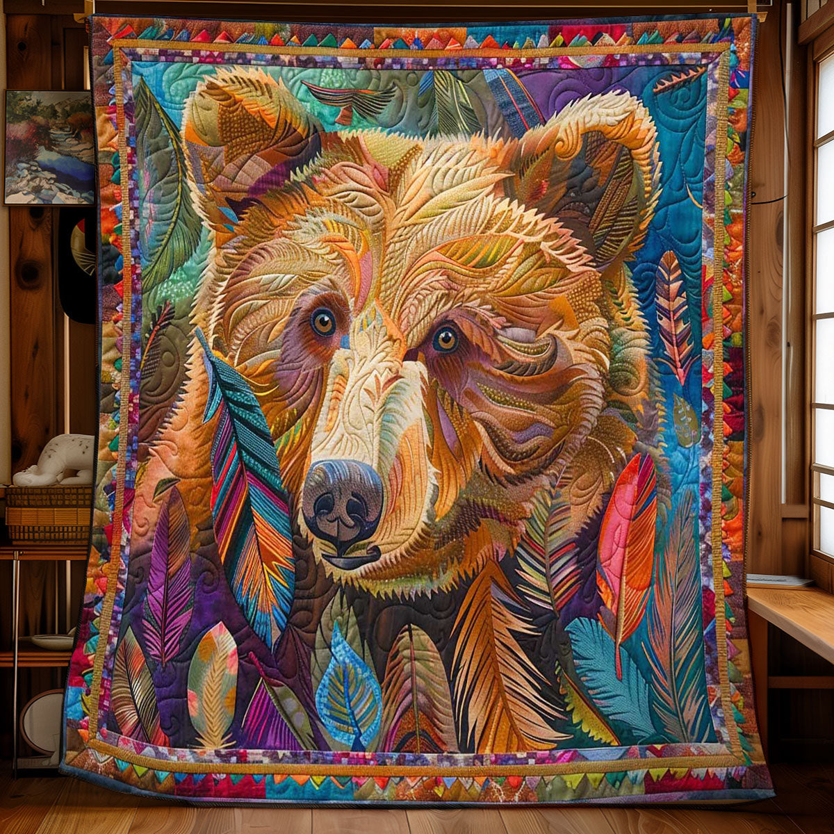 Feathered Bear Grove WN1408053CL Quilt